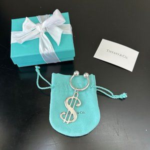 Tiffany & Co. Dollar Sign Key Ring . NWOT.